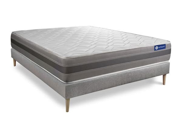 Madrass- och boxspringset 180x190 cm - Actiflex Relax - Boxspringkit Grå