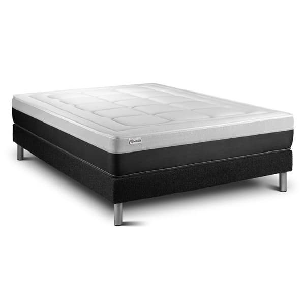 Sengemadras og Sengebund 160x220 cm - Sort Sengebund (i kit) - Vital Form Sort