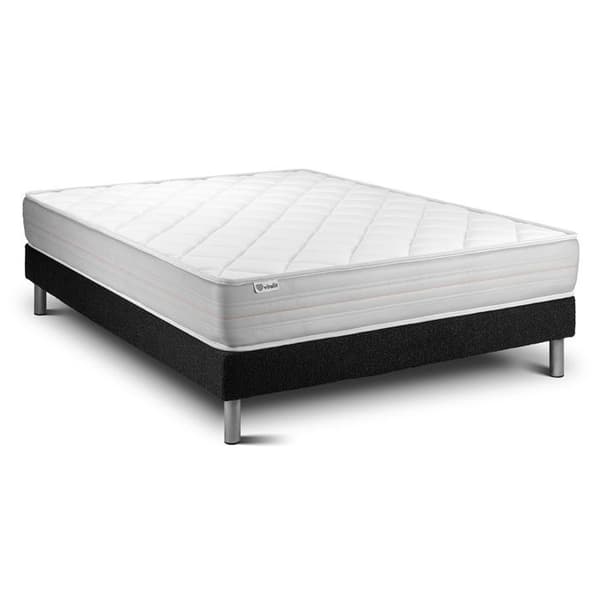 Sengemadras og Sengebund 135x200 cm - Sort Sengebund (i kit) - Vitalmemo Sort