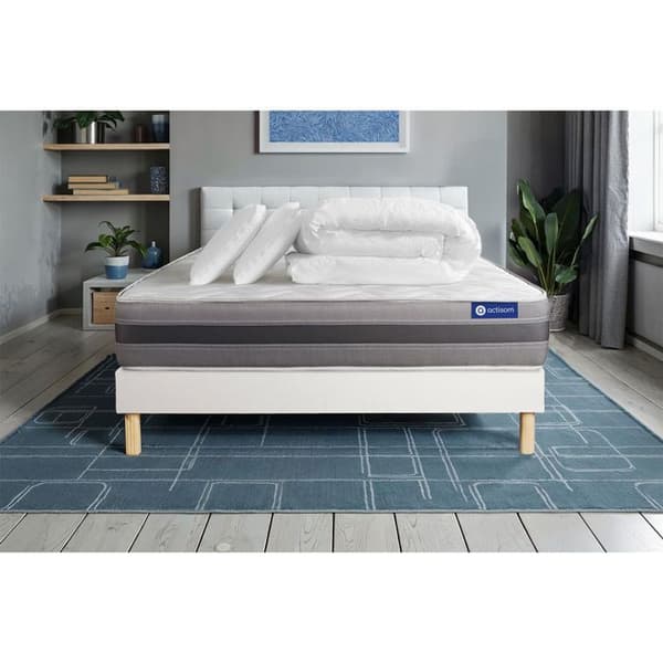 ACTISOM - Sovklart paket memoryskum 200x200 - Extra tjock - Sängram kit