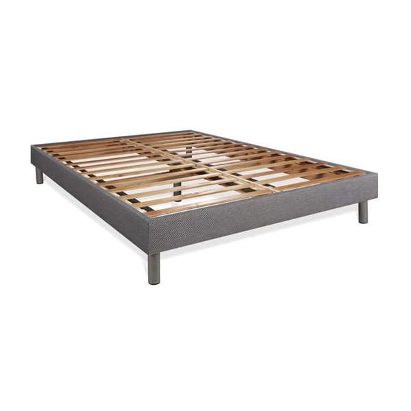 Bodyform Memory Foam 140x190 Madrassbotten Set - Fast - Grå Kit Botten