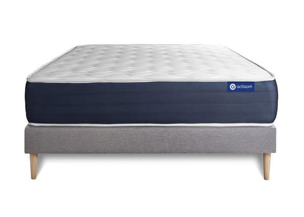 Sovkomplett 160x195 cm - Actilatex Sleep - Grå Sänggavel