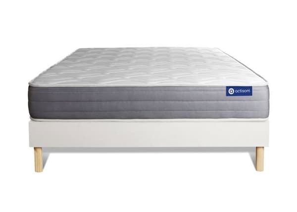 Sängset Madrass Sängbotten 135x190 cm - Actimemo Dream - Sängbottenkit Vit
