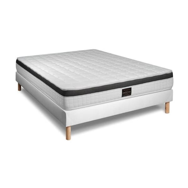 Ensemble Supérieur 160 x 200 cm sängram Kit Vit