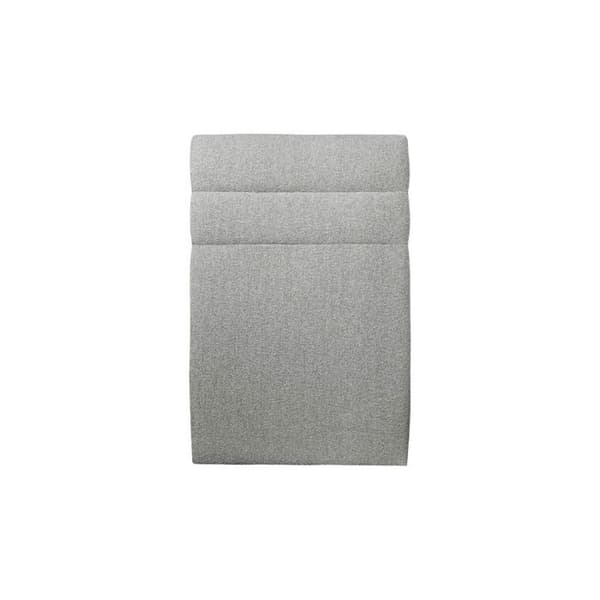 Säng - Märke - 90x190cm - Huvudgavel med loopade linjer - Sängram kit - Grå