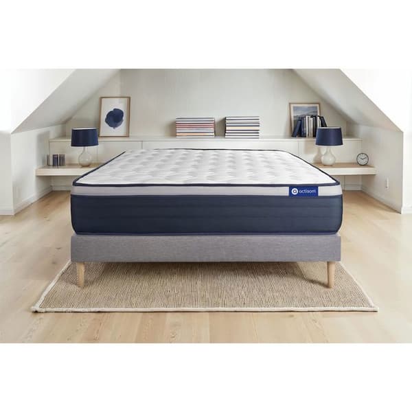 Sängset Madrass Sängbotten 80x200 cm - Grå Sängbotten (i kit) - Actimemo Max