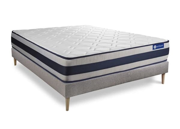 Madrass- och boxspringset 180x190 cm - Actimemo Ergo - Boxspringkit Grå
