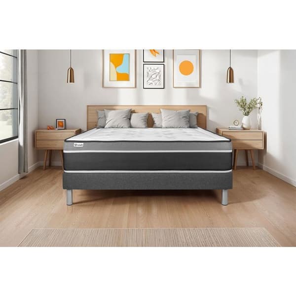 Sommier KIT VITAL'SOM Harmaa 140 x 200 cm