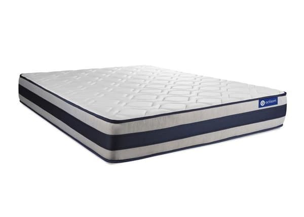 Madrass- och boxspringset 140x210 cm - Actimemo Ergo - Vit boxspringkit