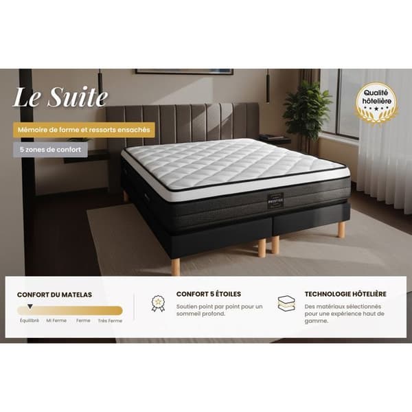 Svitset 120 x 190 cm Vitt Kit-bas