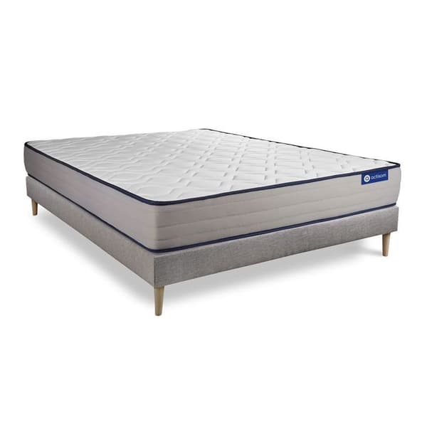 Sängset Madrass Sängbotten 200x200 cm - Grå Sängbotten (i kit) - Actimemo Form