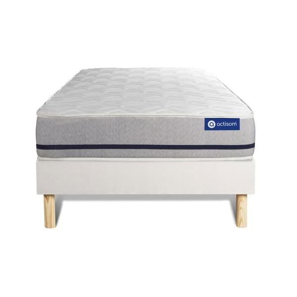 Sängset Madrass Sängbotten 90x190 cm - Vit Sängbotten (i kit) - Actimemo Soft