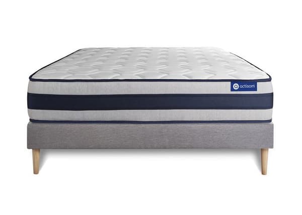 Madrass- och boxspringset 150x200 cm - Actimemo Ergo - Boxspringkit Grå