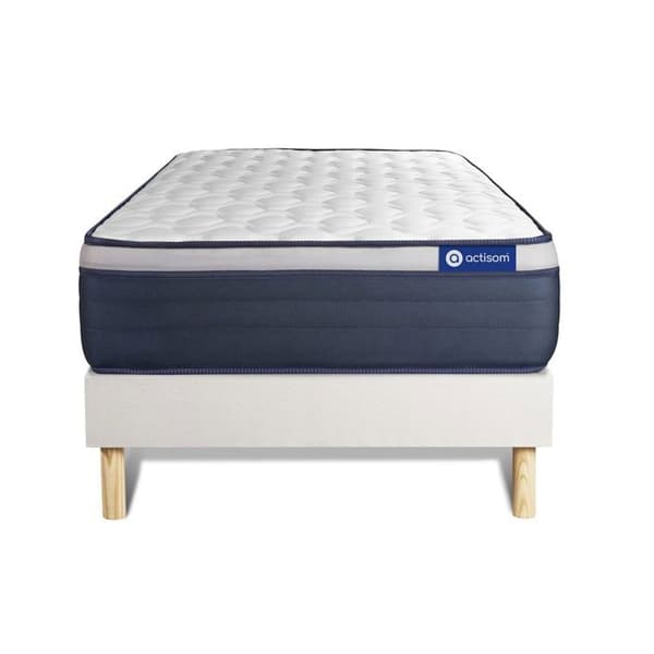 Sängset Madrass Sängbotten 90x200 cm - Vit Sängbotten (i kit) - Actimemo Max