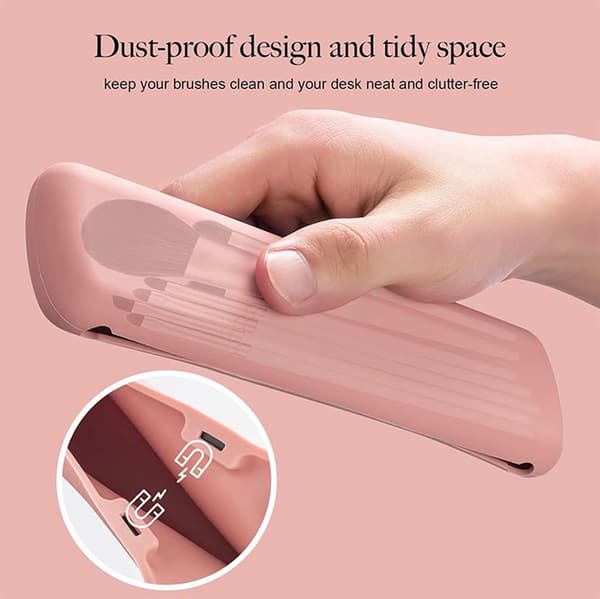 Technique PRO Silikon Reiseetui til Makeupkoster - Rosa