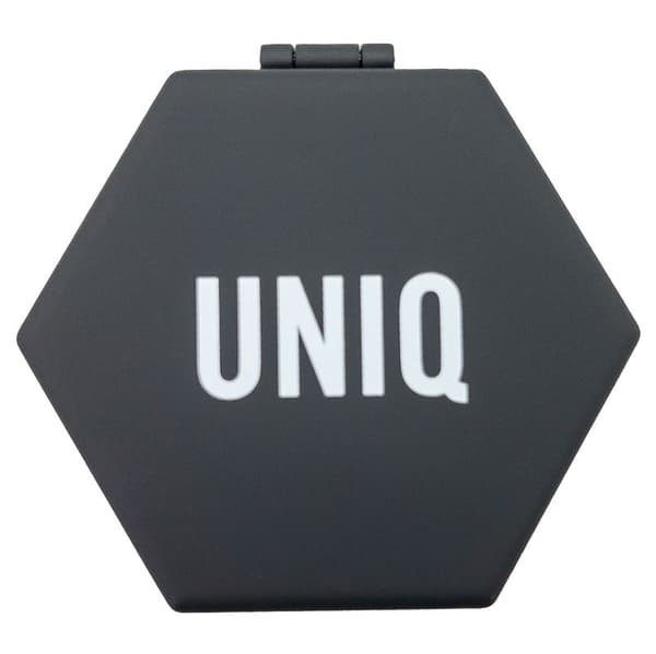 UNIQ Mini Compact Hexagon Spejl - Sort