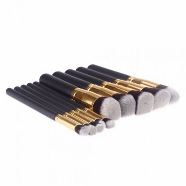 Technique PRO Makeupborstar, Gold edition - 10 st
