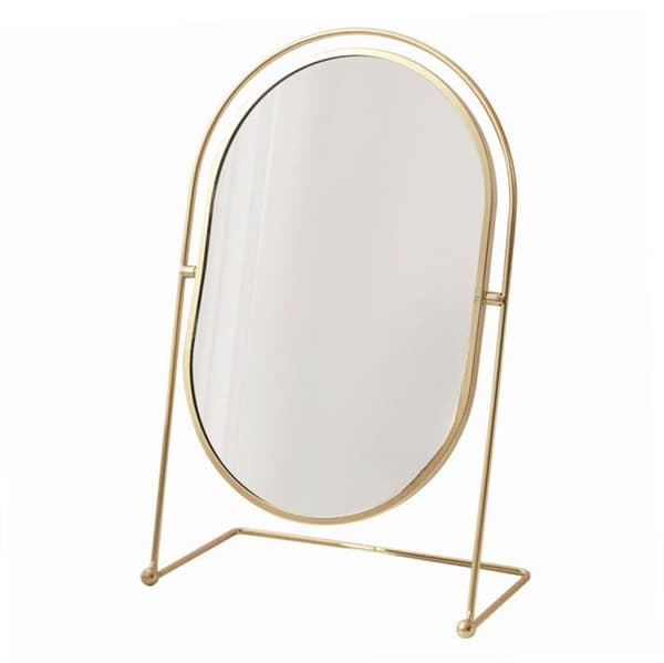 UNIQ Oval Lux Bordspejl - Guld
