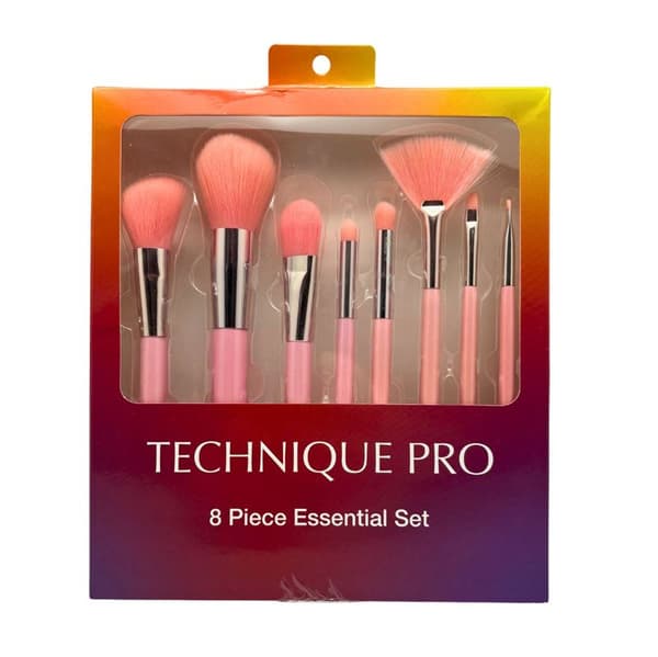 Technique PRO Essential Face Collection - 8 sminkborstar