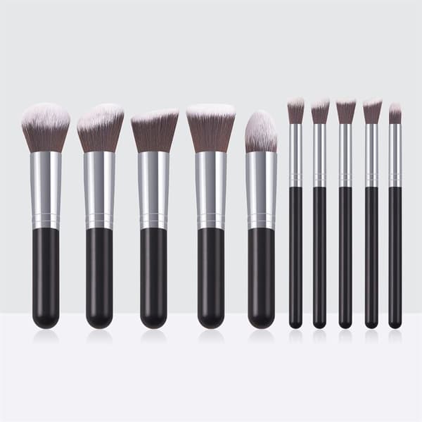 Technique PRO Makeupborstar, silver/svart - 10 st