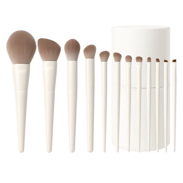 Technique PRO Cloud Makeupborstset – 12 makeupborstar med cup-etui
