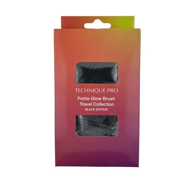 Technique PRO Petite Glow Brush Rejsesæt - Sort
