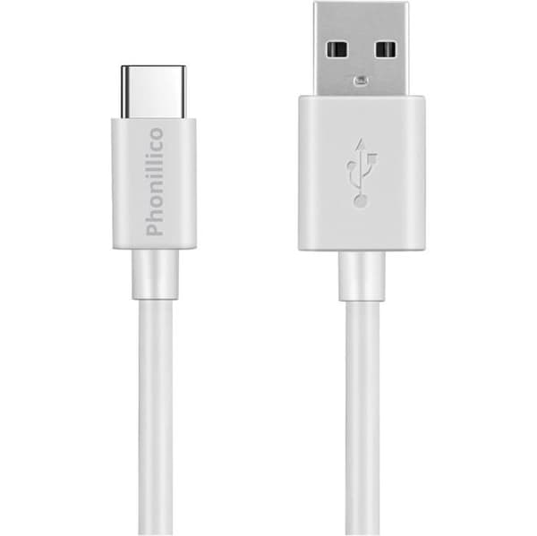 Kabel för HyperX Cloud Buds/Cloud Core/Cloud II/Cloud Orbit/Cloud Stinger 2 - USB-C-kabel Vit 3 Meter Phonillico