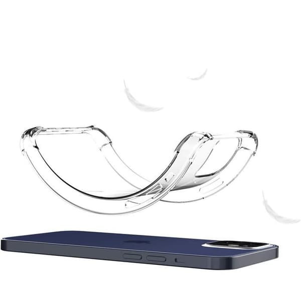 Stötsäkert transparent silikonfodral för iPhone 12 MINI (5,4") Phonillico®