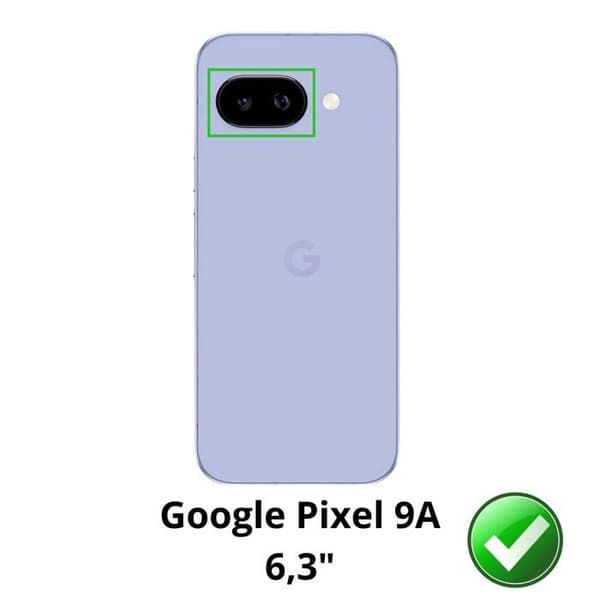 Coque för Google Pixel 9a - Stötsäker TPU-skydd Transparent Phonillico®