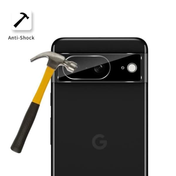 Skyddskamera - Phonillico® - Google Pixel 8 - Paket med 2 - Härdat glas - Represistent