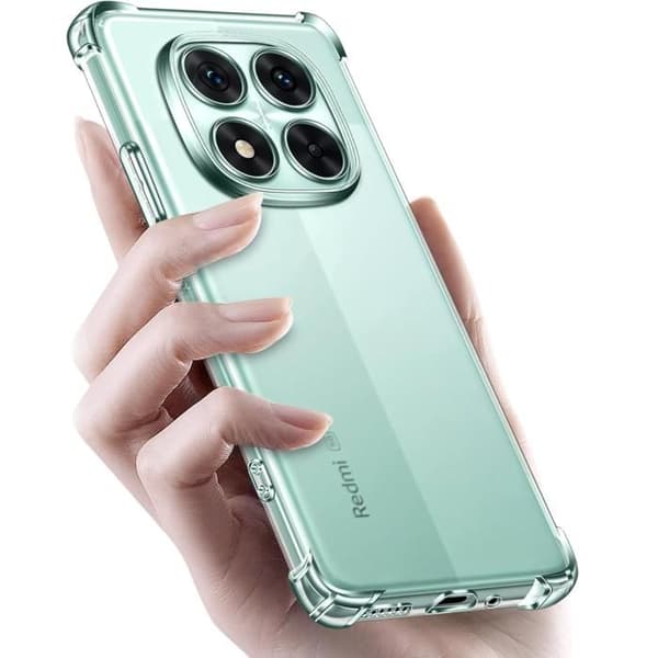 Fodral - Phonillico® - Xiaomi Redmi Note 14 PRO 5G - Stötsäker - Flexibel - Transparent