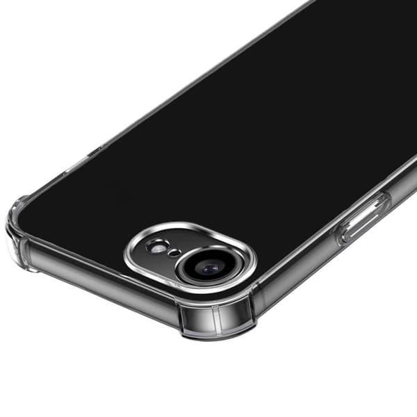 Coque för iPhone 16e - Stötsäker TPU Skydd Mjuk Transparent Phonillico®