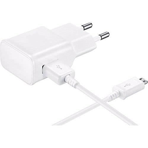 [Kompatibel Samsung Galaxy NOTE 1 - NOTE 2 - NOTE 3LITE - NOTE 4] Kabel USB 1 Meter + Väggladdare Vit [Phonillico®]