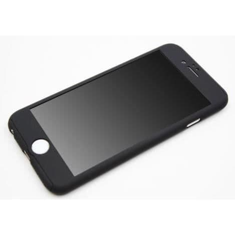 Heltäckande skyddsskal för Apple iPhone 8 PLUS - Svart - Phonillico