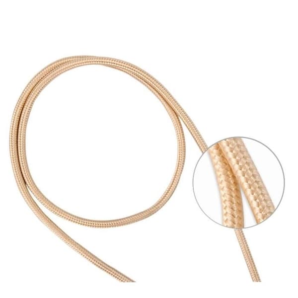 USB-C-kabel för Google Pixel 6 - Google Pixel 6 Pro - Typ USB-C nylonflätad guld 1 meter [PACK 2] Phonillico®