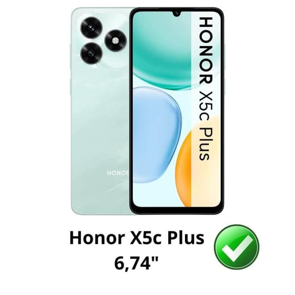 Fodral för Honor X5c Plus - Stötsäker Transparent TPU Skydd Phonillico®