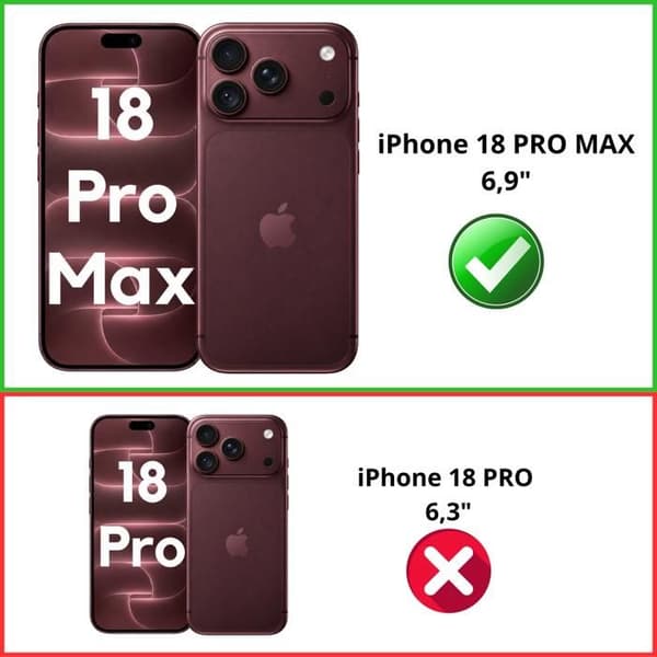 Fodral för iPhone 18 PRO MAX - Svart Plånbok med Magnetisk Lock och Kortfack Phonillico®