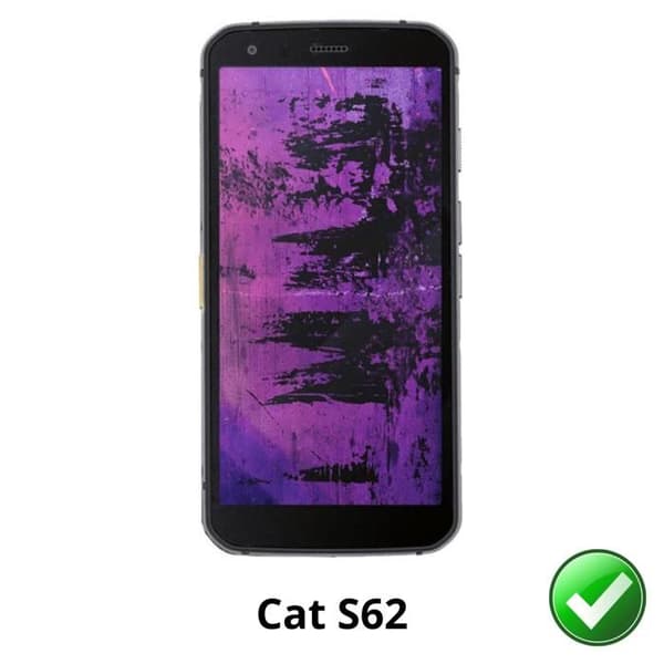 Skyddsglas för Cat S62 [Pack 2] Ultratunt Plast Protectorfodral Phonillico