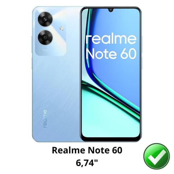 Härdat glas för Realme Note 60 [Pack 4] Skärmskydd Phonillico®