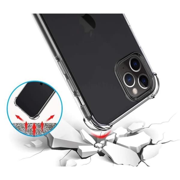 Coque Antichock Silikon Transparent för iPhone 12 PRO MAX (6,7") Phonillico®