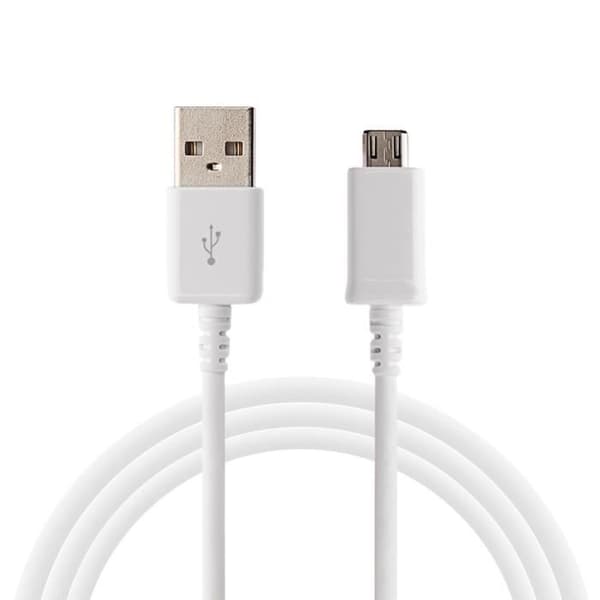 USB-kabel - PHONILLICO - Kompatibel med Samsung Galaxy NOTE 1/2/3 LITE/4 - Micro USB - 1 m - Vit