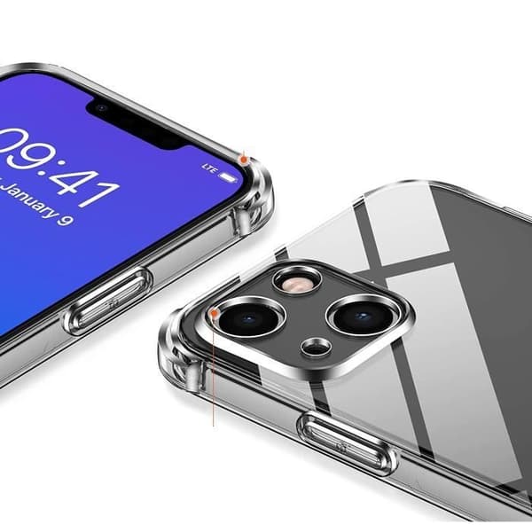 Fodral för iPhone 14 - Stötsäker Transparent Silikon Skydd Phonillico®
