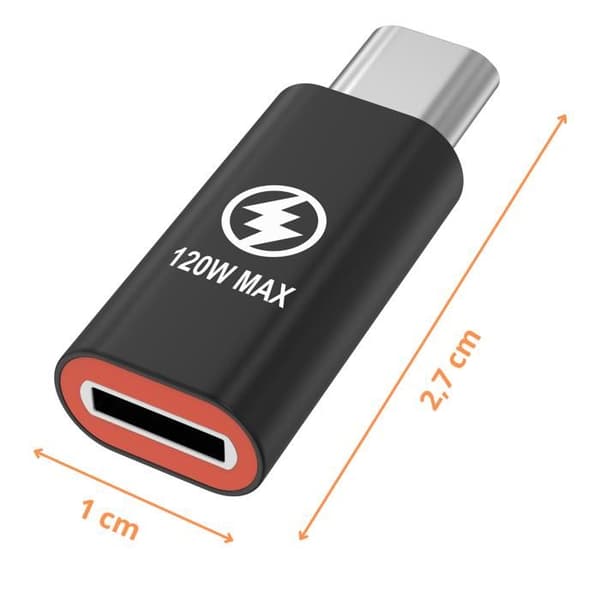 Adapter för iPhone 16 / iPhone 16 PLUS / iPhone 16 PRO / iPhone 16 PRO MAX - USB-C till lightning Phonillico®