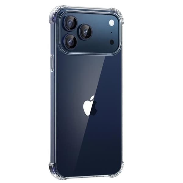 Coque för iPhone 17 PRO MAX - Stötdämpande Transparent Silikon Skydd Phonillico®