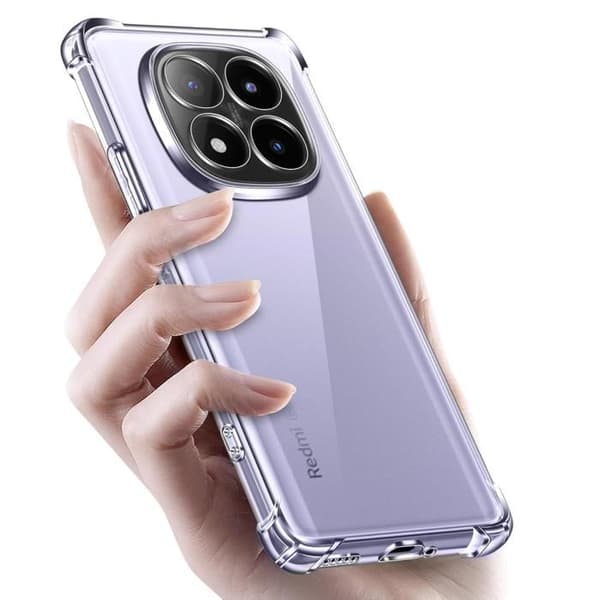 Fodral - Phonillico® - Xiaomi Redmi Note 14 PRO PLUS 5G - Stötsäker - Flexibel - Transparent