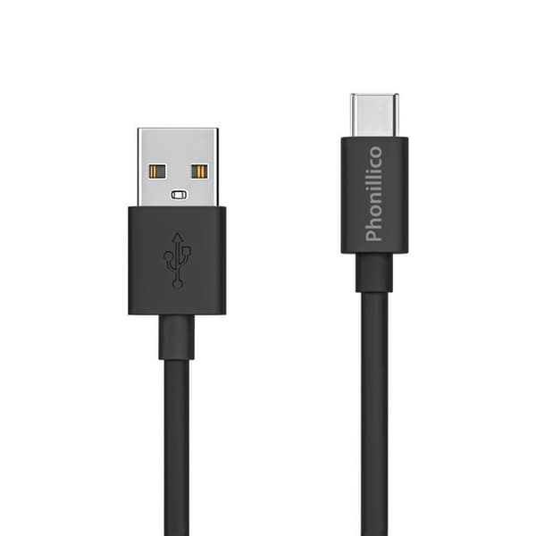 Kabel 20cm USB-C Svart för Google Pixel 6 / Google Pixel 6 Pro Phonillico®