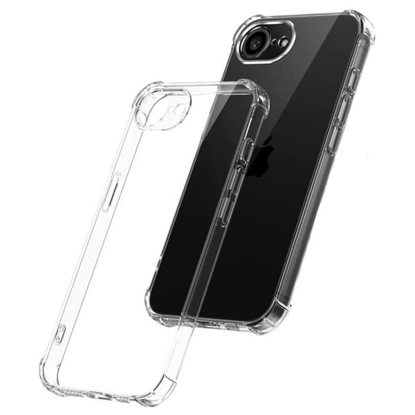 Coque för iPhone 16e - Stötsäker TPU Skydd Mjuk Transparent Phonillico®