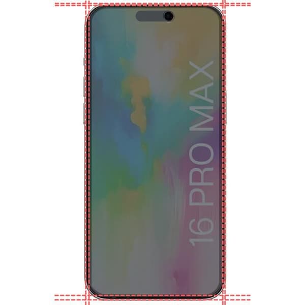 Skärmskydd - Phonillico® - iPhone 16 PRO MAX - Härdat glas - 2-pack - Antispion