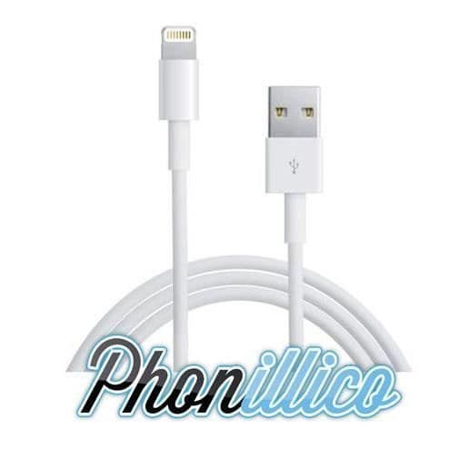 USB-kabel - PHONILLICO - iPhone 5C - Vit - Trådad - Snabbladdning