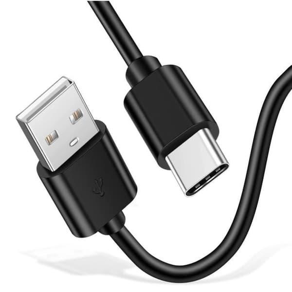 USB-C-kabel för Xiaomi REDMI NOTE 9 - NOTE 9 PRO - NOTE 10 - NOTE 10 PRO - USB-C Typ Svart 1 Meter [PACK 3] Phonillico®